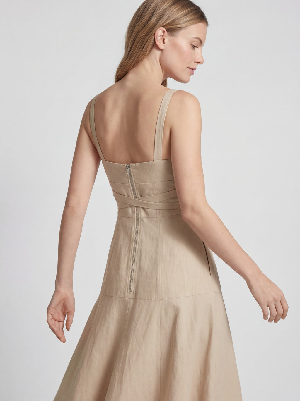 Sweetheart Neck Wrap Tie Slim Fit Maxi Dress