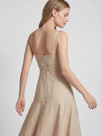 Sweetheart Neck Wrap Tie Slim Fit Maxi Dress