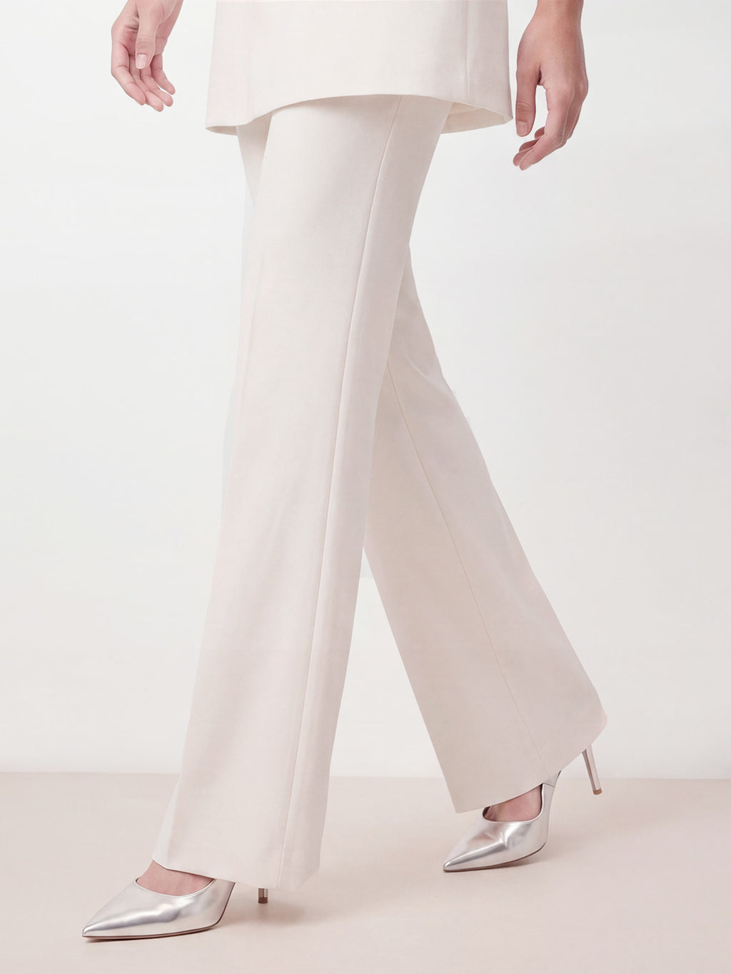Strapless Mini Top Flare Pant Set