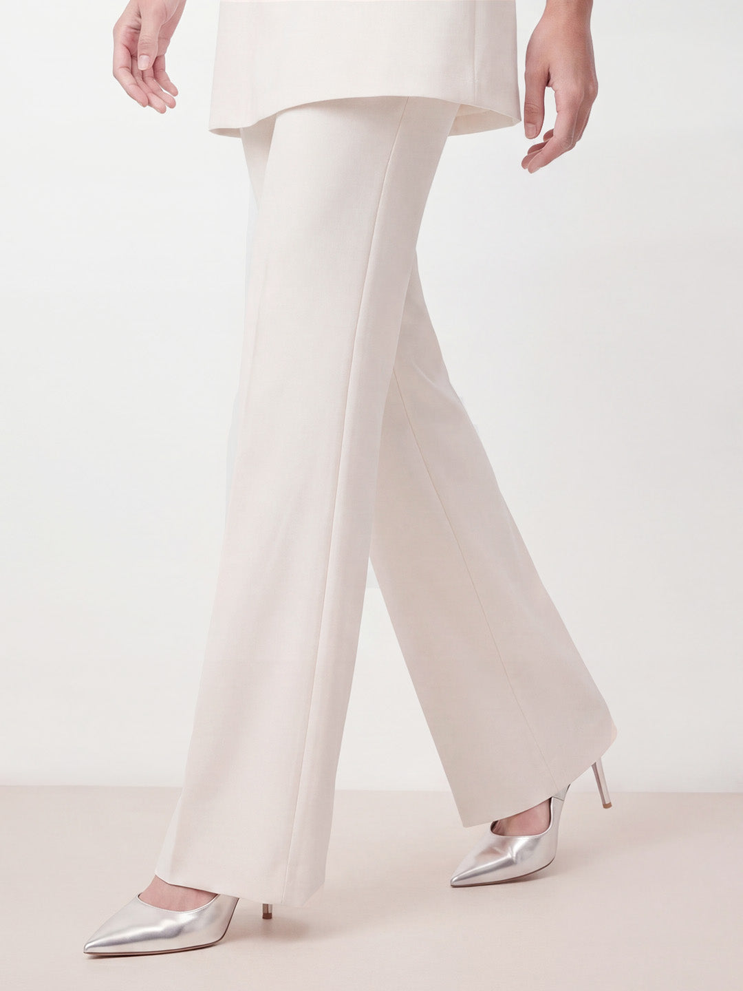 Strapless Mini Top Flare Pant Set