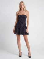 Polka Dot Halter Neck Mini Dress