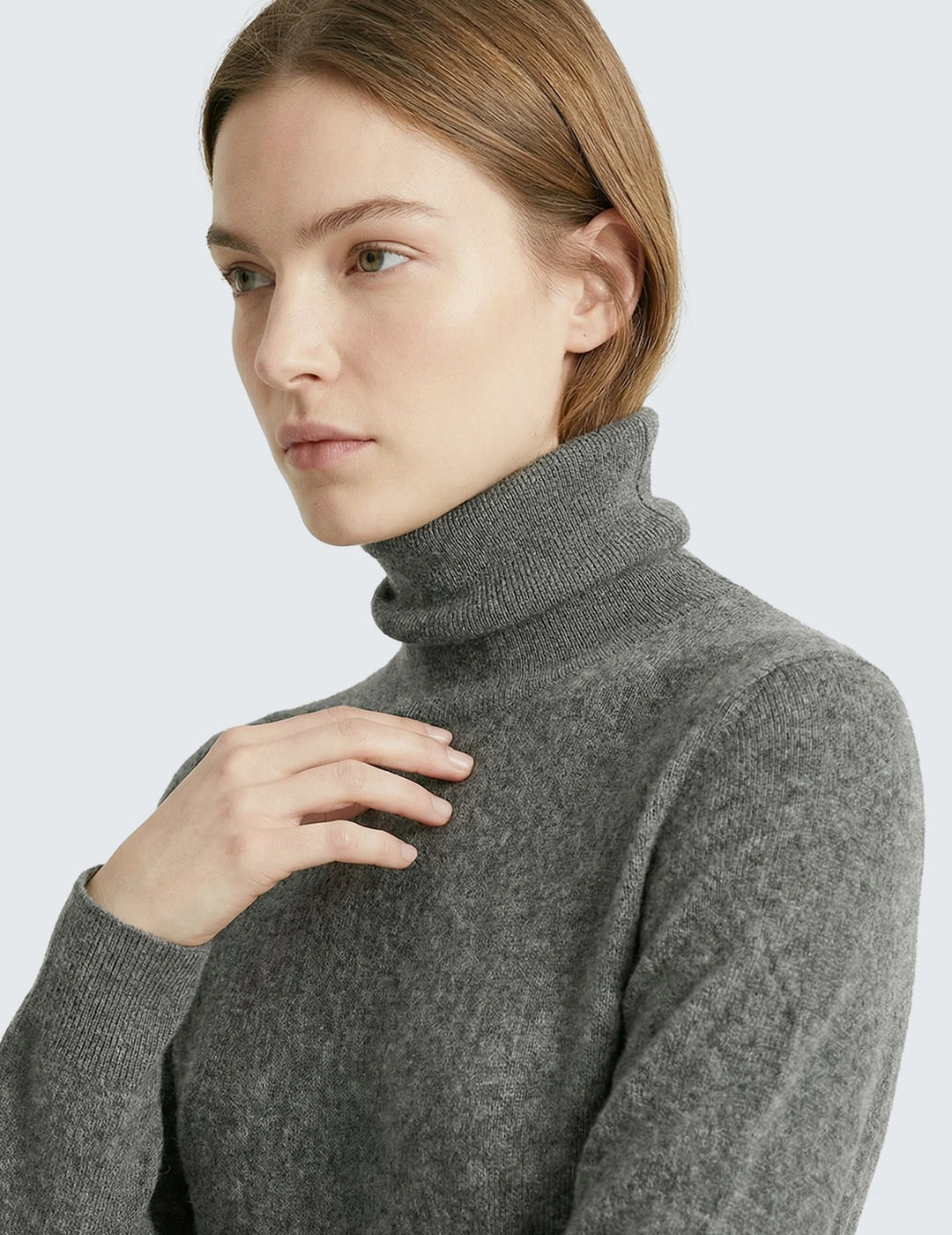 Turtleneck Wool Sweater Dress