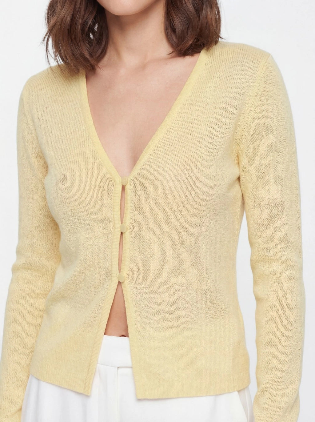 Sheer Knit Long Sleeve Cardigan