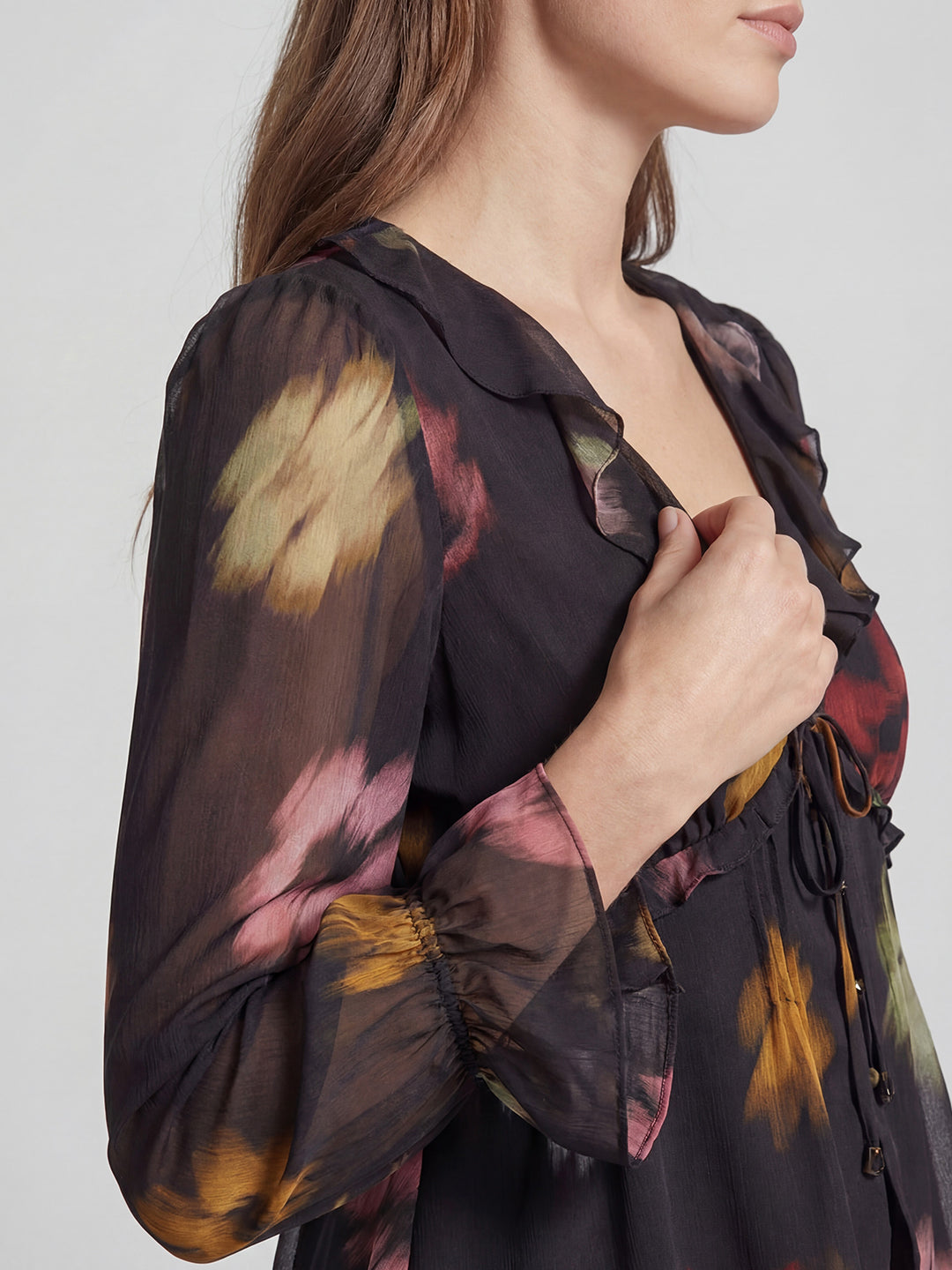 Floral Chiffon Shirt