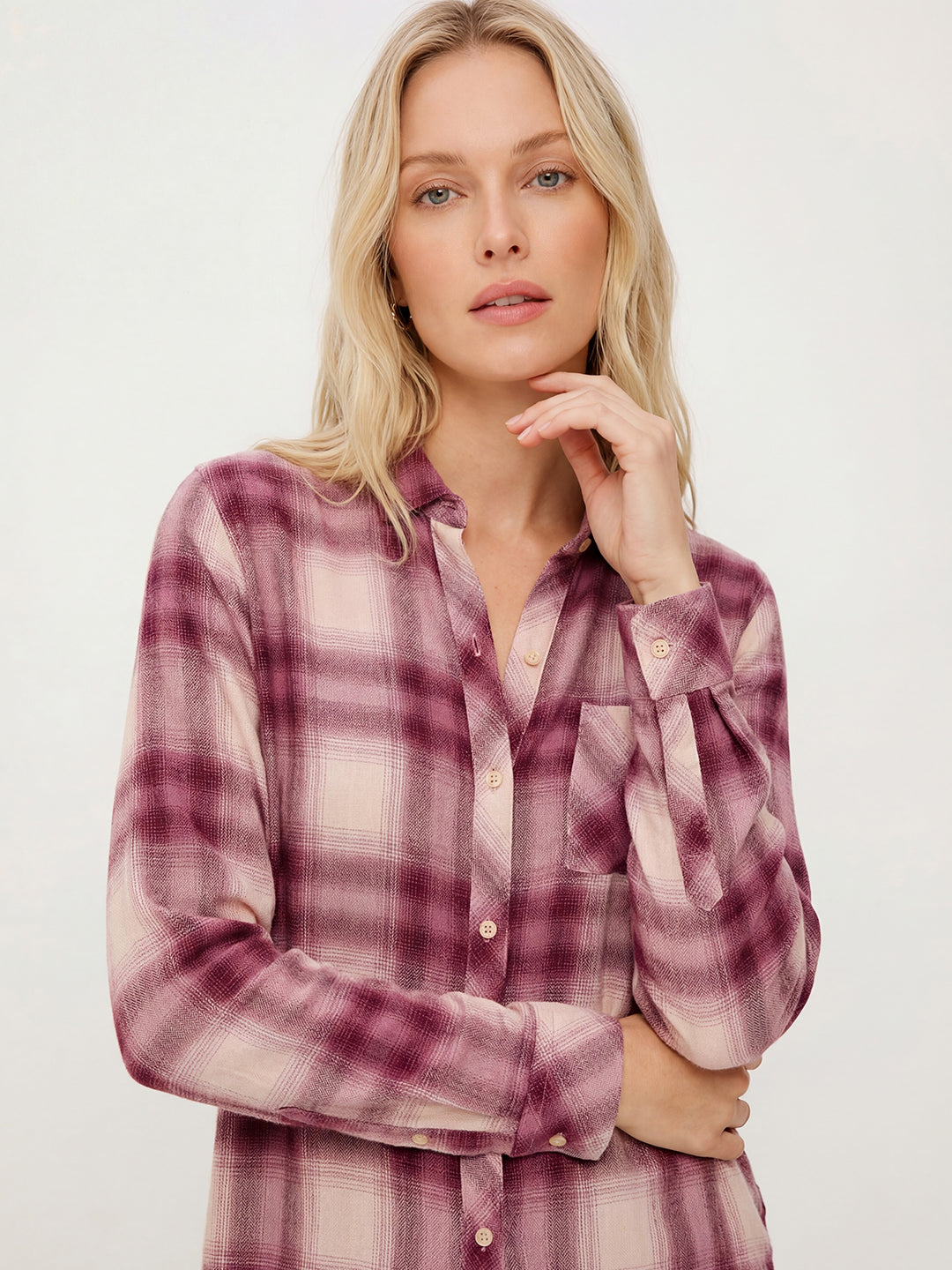 Collared Rayon Button Shirt