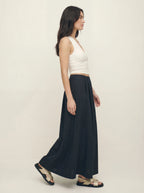 A-Line Puffy Cotton Skirt