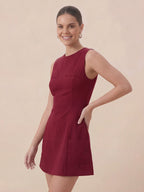 Valentine's Day Exclusive -Sleeveless mini dress with pockets