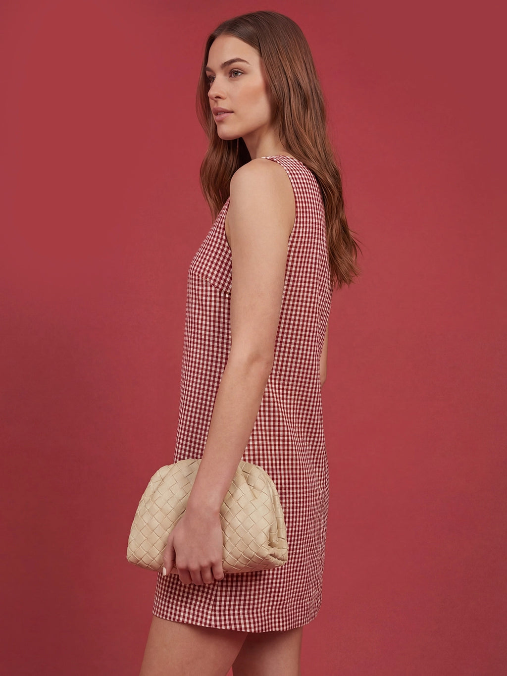 Valentine's Day Exclusive -Cotton Gingham Shift Dress