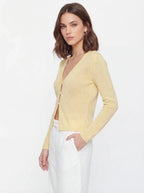 Sheer Knit Long Sleeve Cardigan