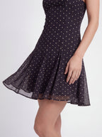 Polka Dot Halter Neck Mini Dress