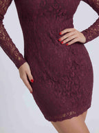 Soft lace mini dress