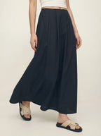 A-Line Puffy Cotton Skirt