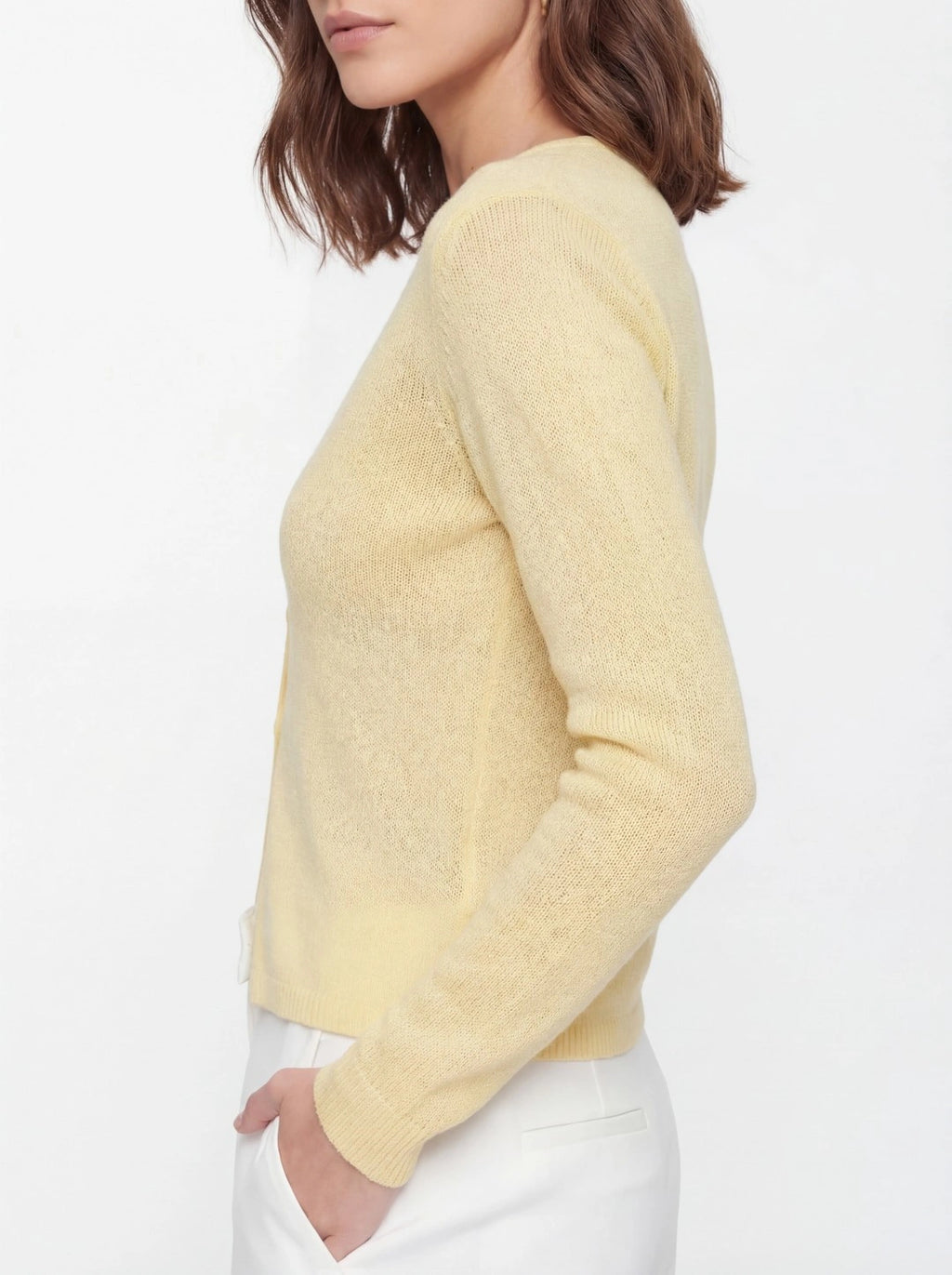 Sheer Knit Long Sleeve Cardigan