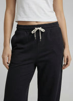 Drawstring wideleg pants