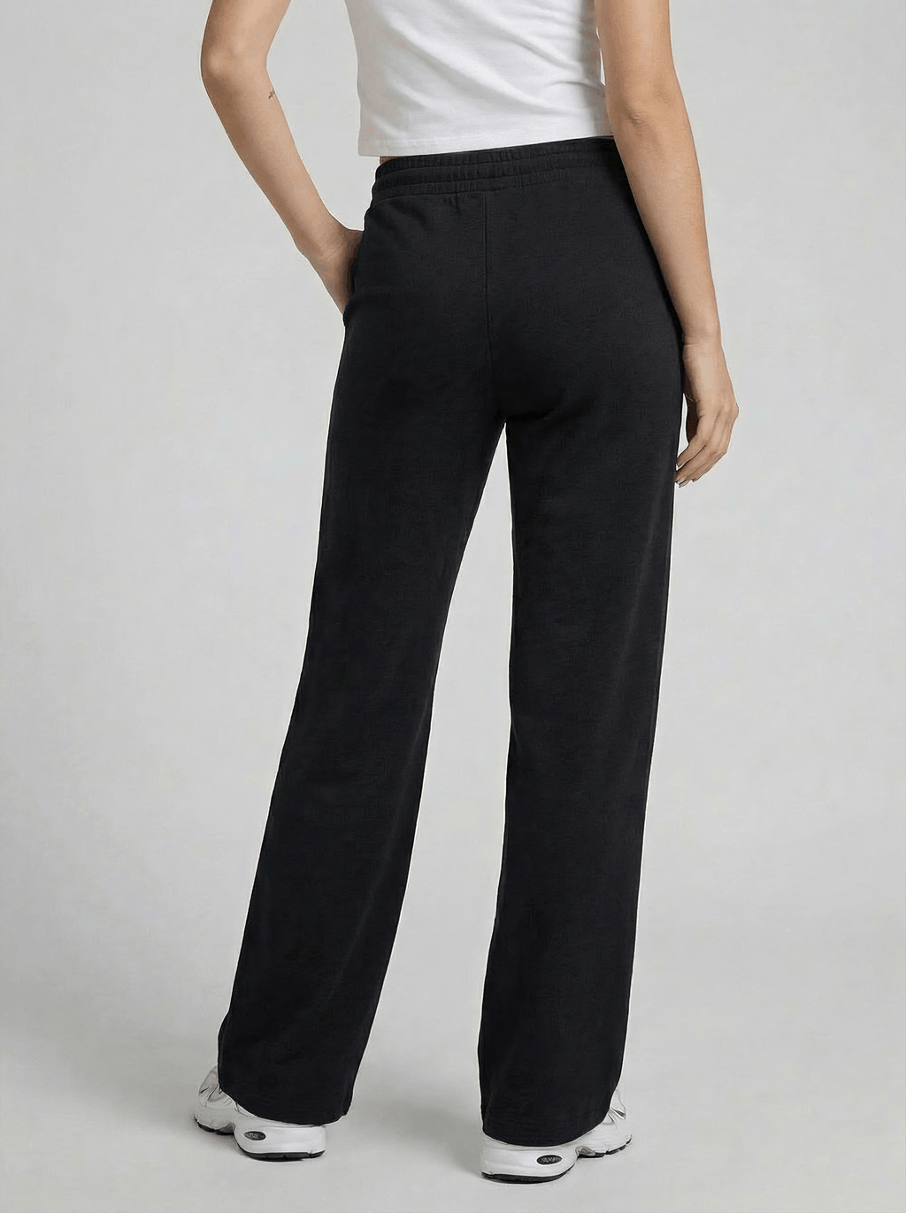 Drawstring wideleg pants