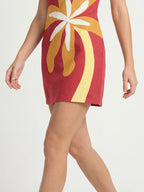 Square Neck Slim Fit Mini Dress