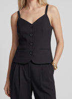 Peplum Tailored Tank Top