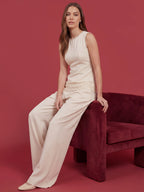 Valentine's Day Exclusive -Lace Trim Jumpsuit Set