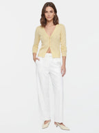Sheer Knit Long Sleeve Cardigan