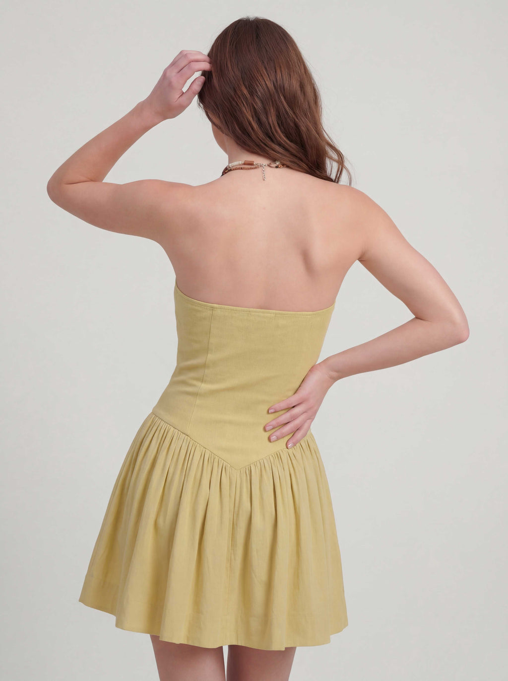 Drop-Waist Tube Mini Dress