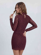 Soft lace mini dress