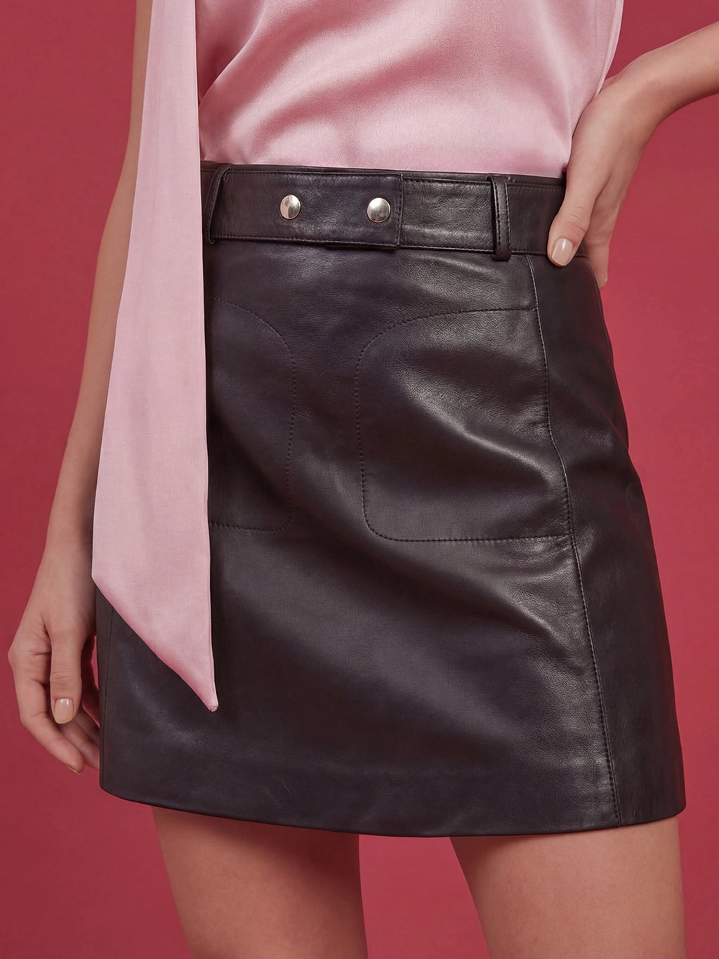 Valentine's Day Exclusive -Leather Mini Skirt