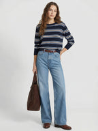 Loose Fit Round Neck Long Sleeve Sweater