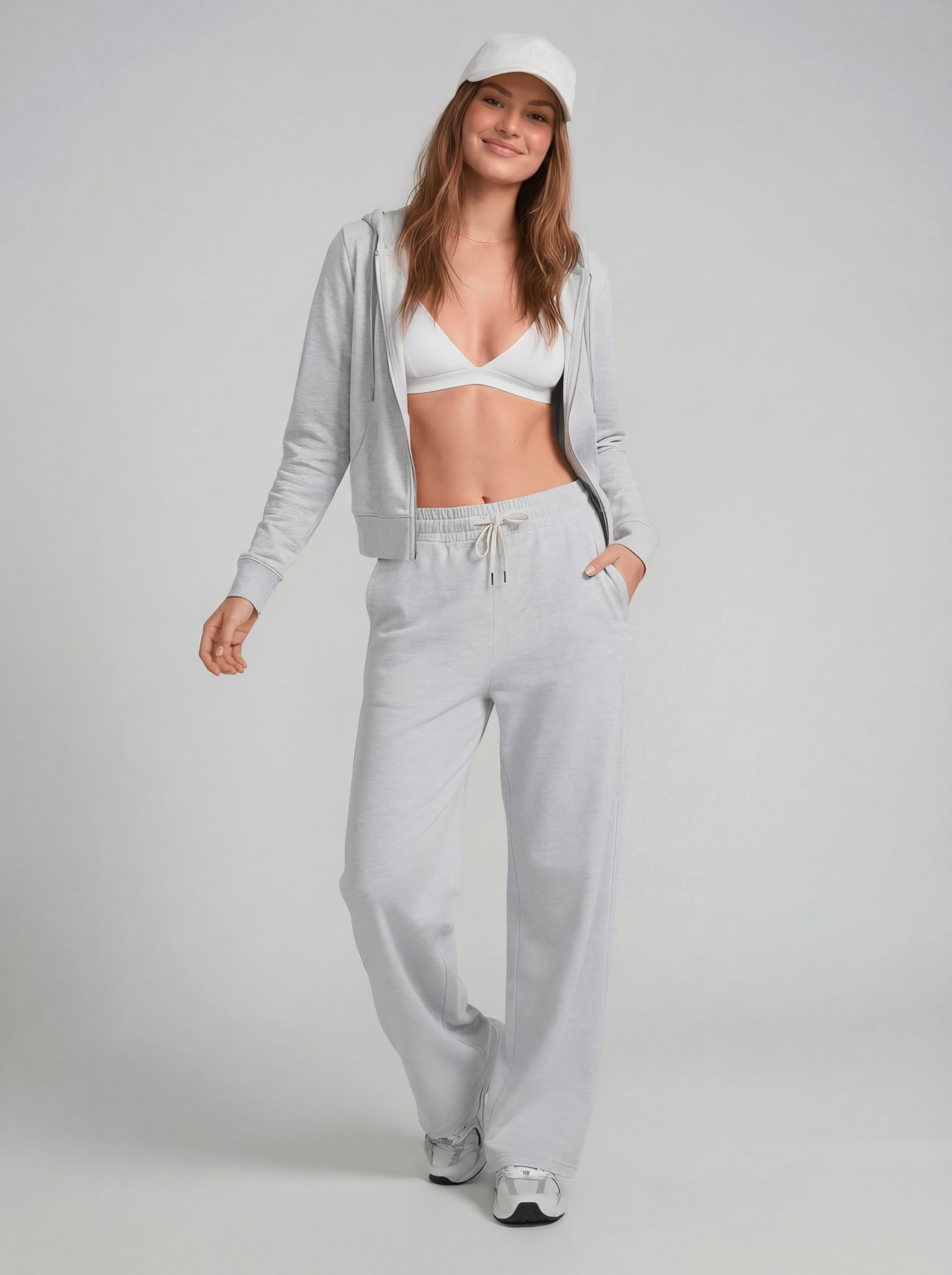 Drawstring wideleg pants