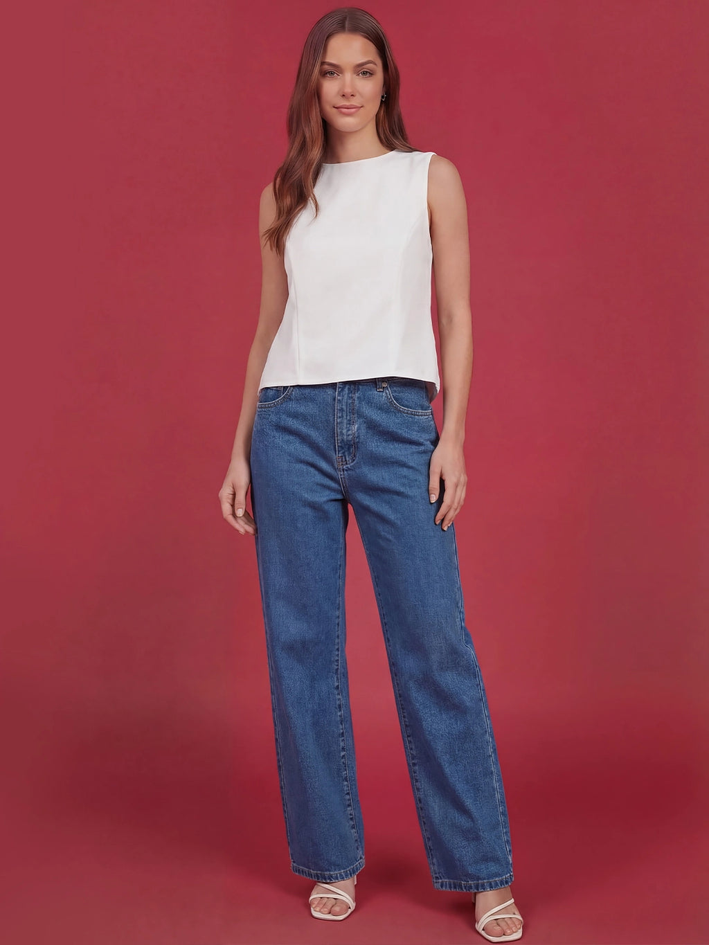 Valentine's Day Exclusive -The Bow Back Tank Top in White