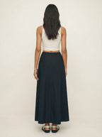 A-Line Puffy Cotton Skirt