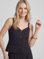 Peplum Tailored Tank Top