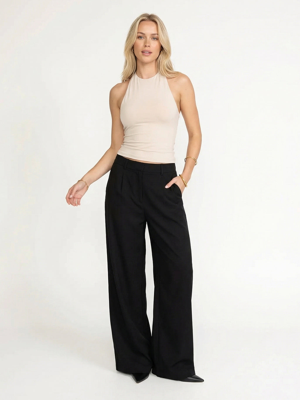 Backless Strappy Tank Top