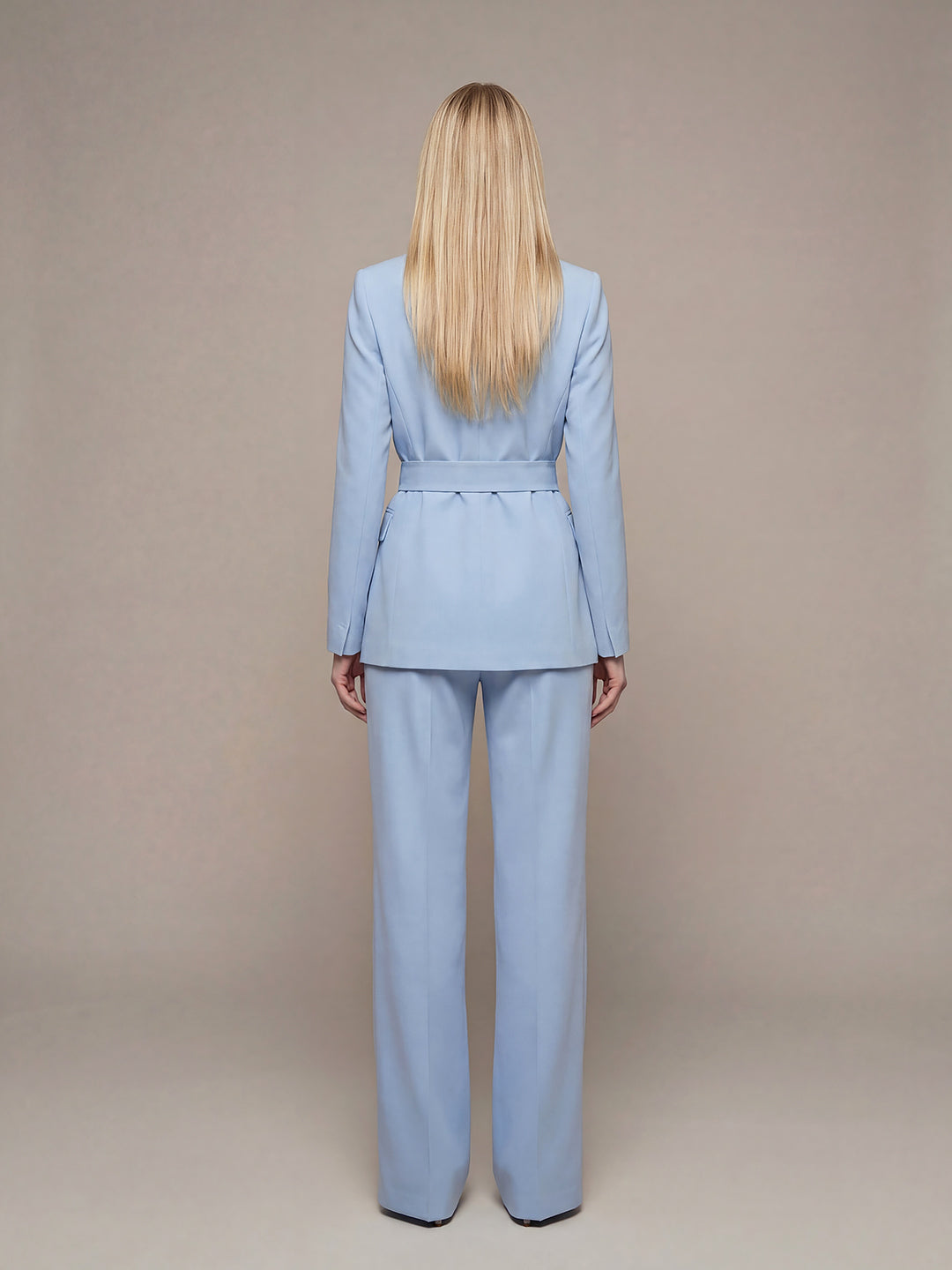 Belted Double Breasted Suit Set