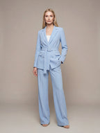 Belted Double Breasted Suit Set