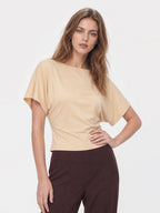 Boat Neck Tencel Flutter Top
