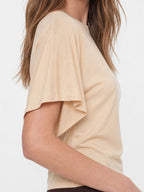 Boat Neck Tencel Flutter Top