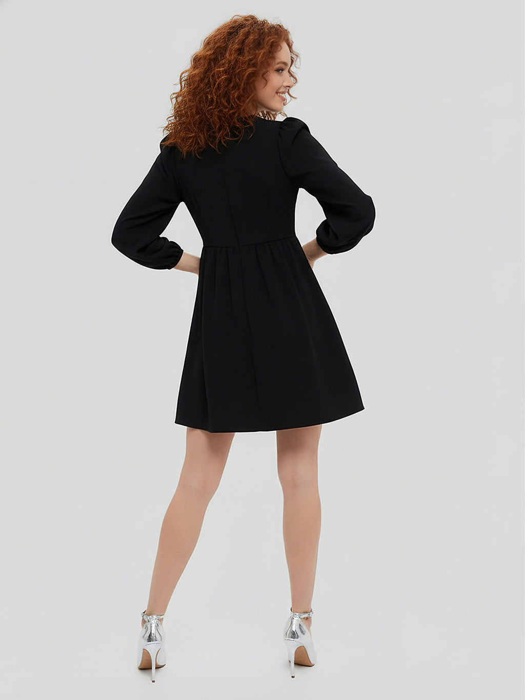 Bow-decorated mini dress