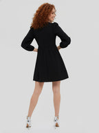 Bow-decorated mini dress