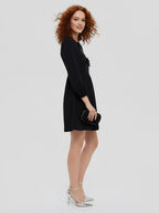 Bow-decorated mini dress