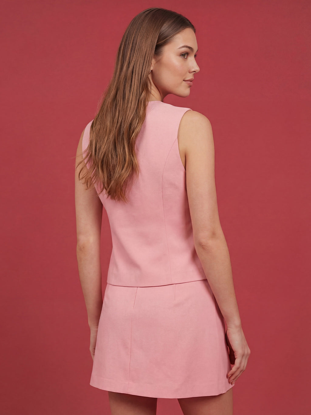 Valentine's Day Exclusive -Bow-tie mini skirt set