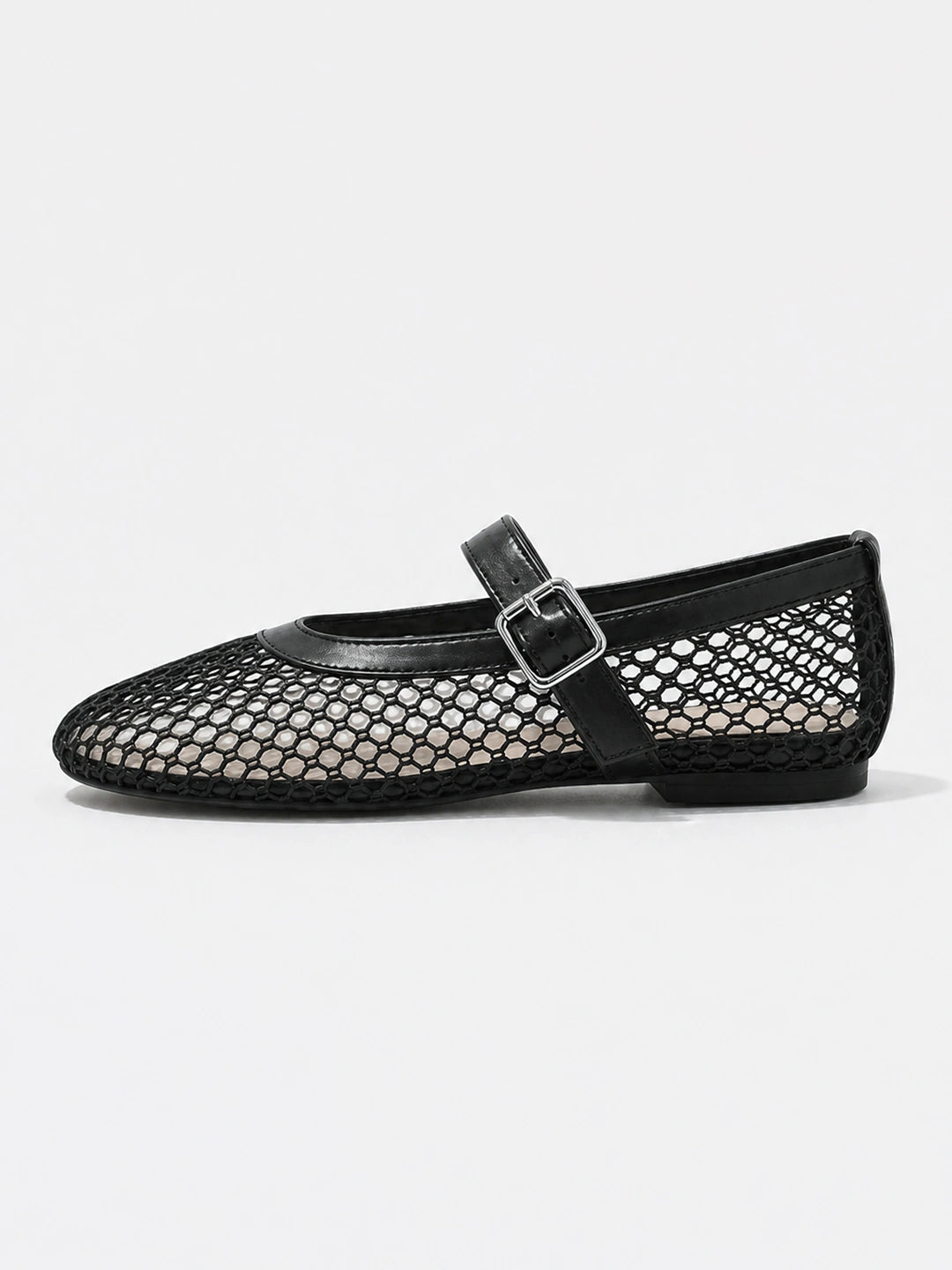 Breathable Mesh Mary Jane Ballet Flats