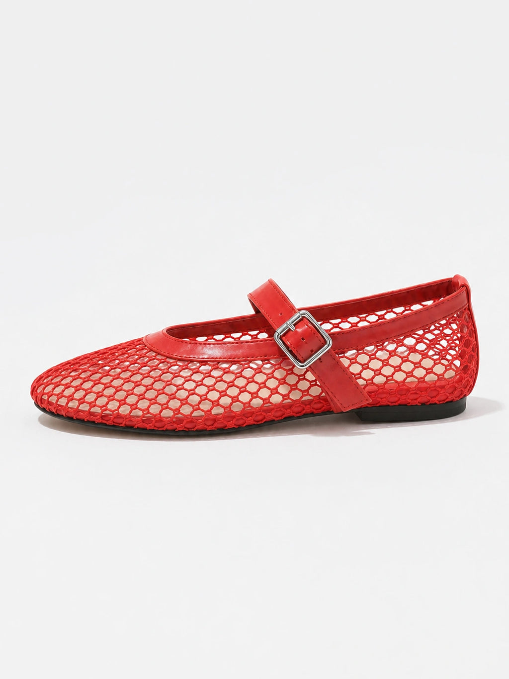 Breathable Mesh Mary Jane Ballet Flats