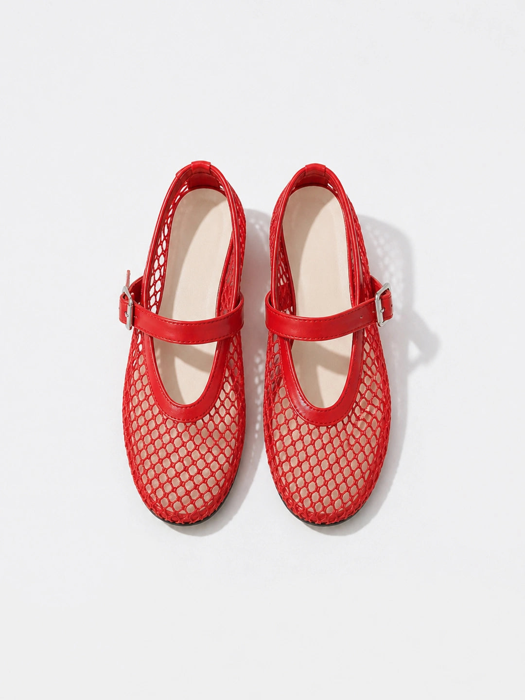 Breathable Mesh Mary Jane Ballet Flats