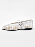 Breathable Mesh Mary Jane Ballet Flats