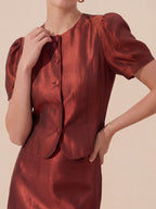 Valentine's Day Exclusive -Bubble Top & Mini Skirt Matching Set