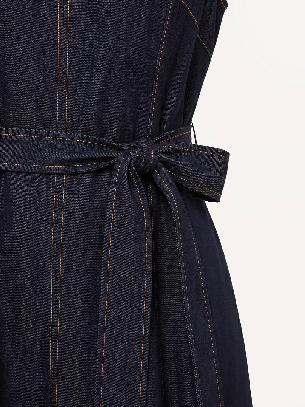 Denim Fit and Flare Dress