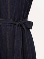 Denim Fit and Flare Dress