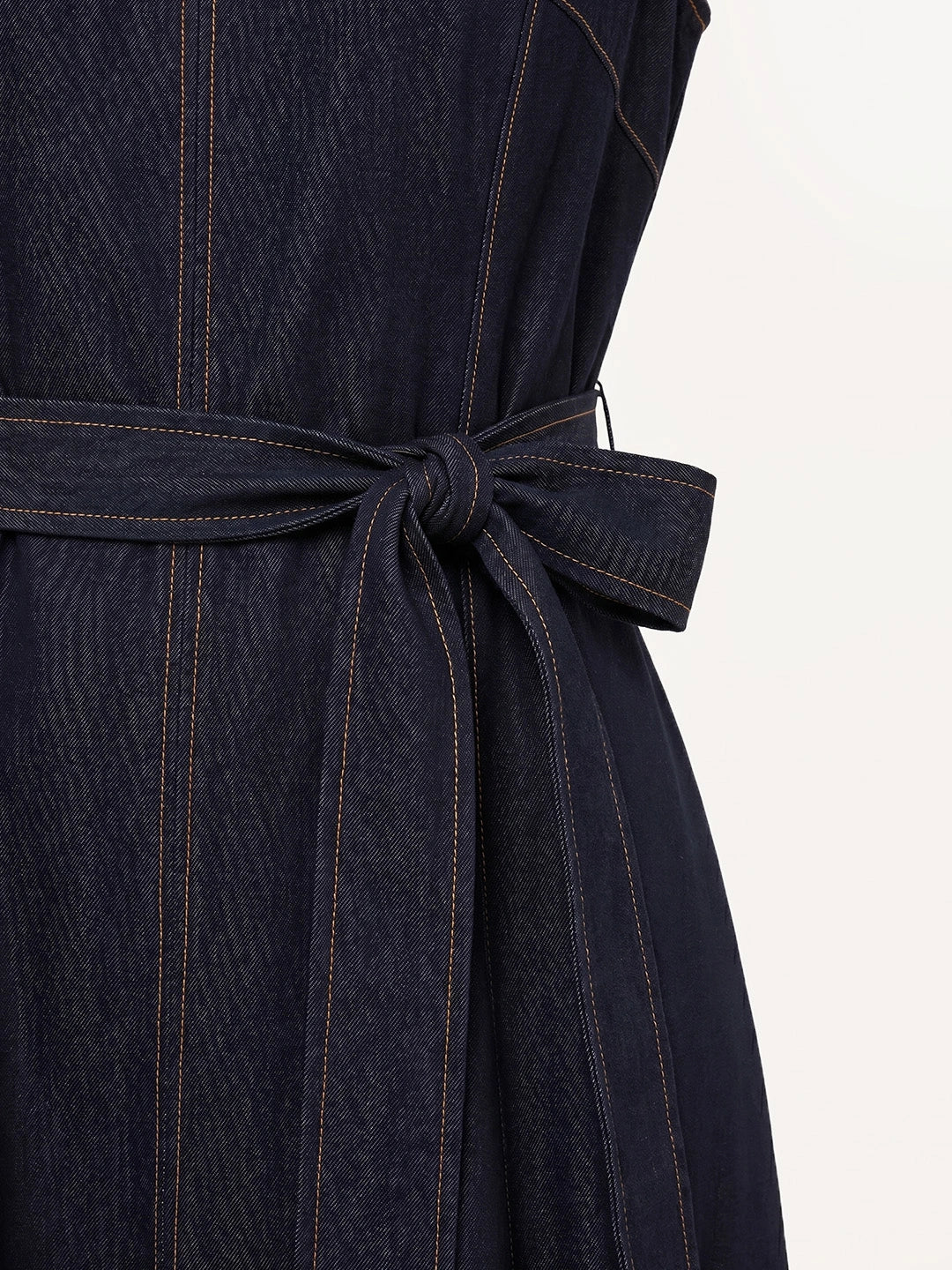 Denim Fit and Flare Dress