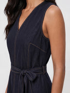 Denim Fit and Flare Dress