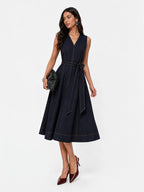 Denim Fit and Flare Dress